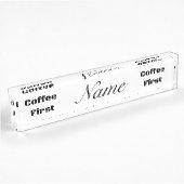 Kaffee First Thunder_Cove Namensplakette