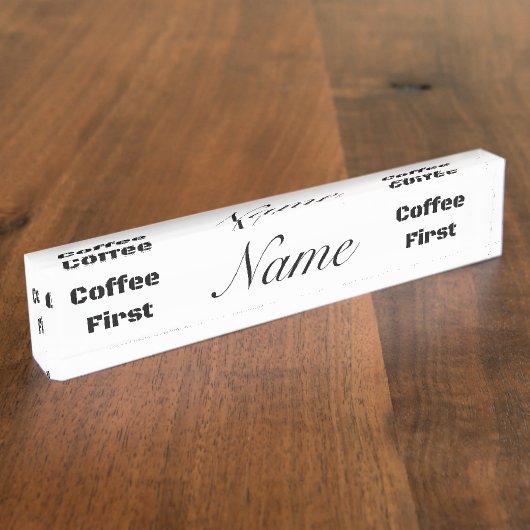 Kaffee First Thunder_Cove Namensplakette (Seite)