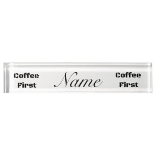 Kaffee First Thunder_Cove Namensplakette