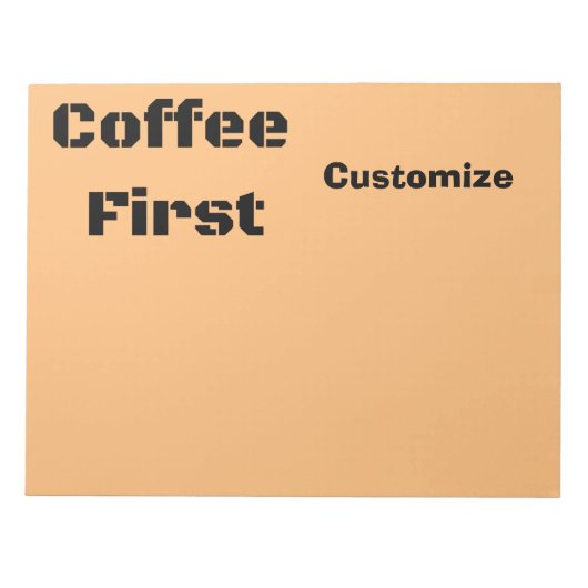 Kaffee First Thunder_Cove Notizblock (Vorderseite)