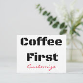 Kaffee First Thunder_Cove Postkarte (Stehend Vorderseite)