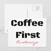 Kaffee First Thunder_Cove Postkarte (Vorne/Hinten)