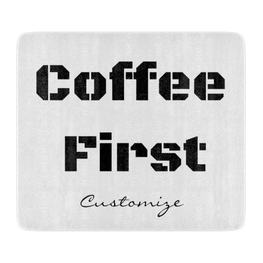 Kaffee First Thunder_Cove Schneidebrett (Vorderseite)