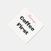 Kaffee First Thunder_Cove Serviette (Ecke)