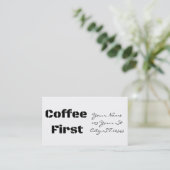 Kaffee First Thunder_Cove Visitenkarte (Stehend Vorderseite)