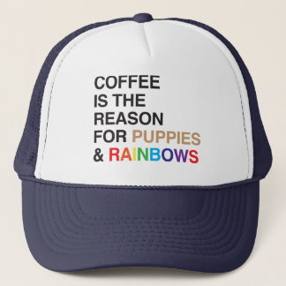 Kaffee Flavored Regenbogen Truckerkappe