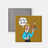 Kaffee Flavored Zucker Milch Magnet (Vorderseite/Rückseite)