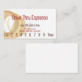 Kaffee-Fleck-Getränk-Loyalitäts-Penicillin Treuekarte (Vorne/Hinten)