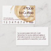 Kaffee-Fleck-Logo-Getränk-Durchschlags-Held Treuekarte (Vorne/Hinten)
