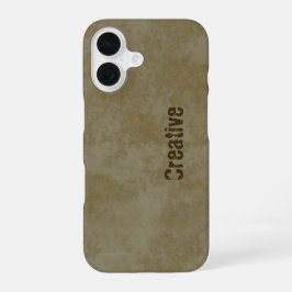 Kaffee-Fleck-Muster für Kreative iPhone 16 Hülle