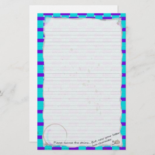 Kaffee-Flecke Briefpapier (Vorne/Hinten)