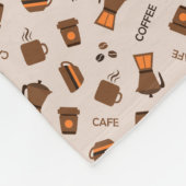 Kaffee Fleecedecke (Ecke)
