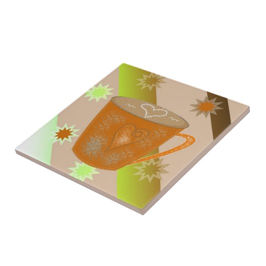 Kaffee Fliese (Seite)