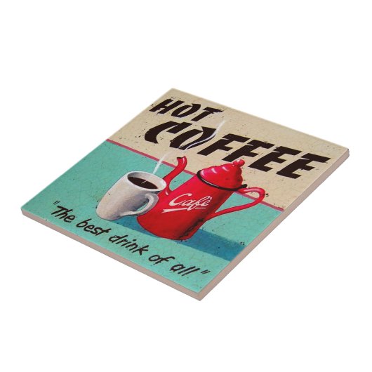 Kaffee Fliese (Seite)