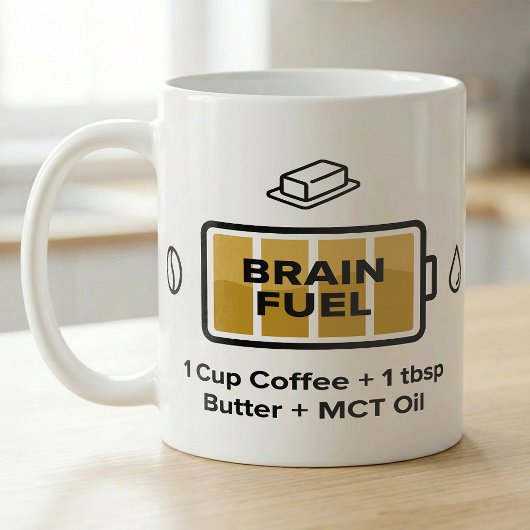 Kaffee Fokus Formel Butter MCT Öl Kaffeetasse
