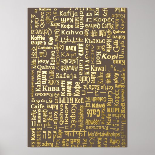 Kaffee Foliendrucke (Vorderseite)