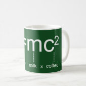 Kaffee-Formel E=mc2 Kaffeetasse (VorderseiteRechts)