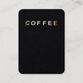 Kaffee Foto Unterschrift Visitenkarte (Vorderseite)
