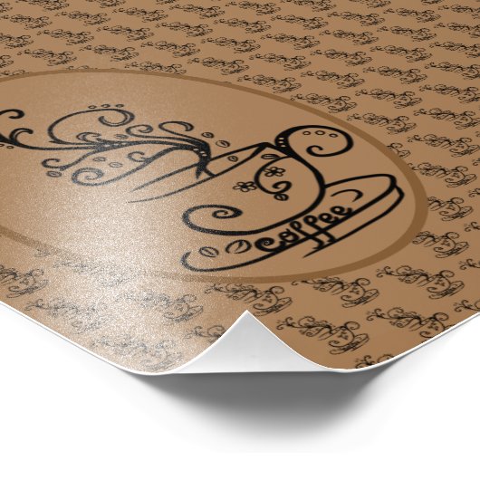 Kaffee  fotodruck (Ecke)