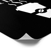 Kaffee Frage mir keine dummen Fragen Poster (Ecke)