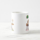 Kaffee-Frau in einem Niedlichen Café Kaffeetasse (Mittel)