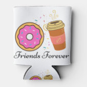 Kaffee-Freunde für immer Dosenkühler (Vorderseite)