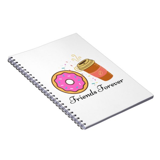 Kaffee-Freunde für immer Notizblock (Rechte Seite)