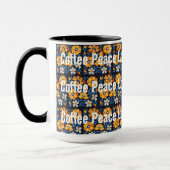 Kaffee Frieden Liebe Tasse (Links)