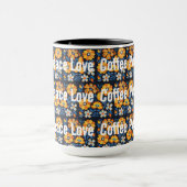Kaffee Frieden Liebe Tasse (Zentrum)