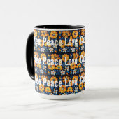 Kaffee Frieden Liebe Tasse (Vorderseite Links)