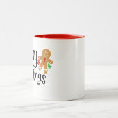 Kaffee Frohe Weihnachten Cookie Dekoration Tasse (Mittel)