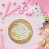 Kaffee Froth Leaf Pappteller (Party)