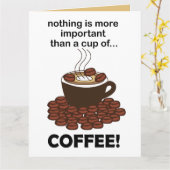 Kaffee Funny Kaffee Lover Kaffee Kaffee Kaffee Karte (Gelbe Blume)