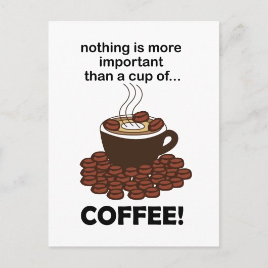 Kaffee Funny Kaffee Lover Kaffee Kaffee Kaffee Postkarte (Vorderseite)