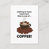 Kaffee Funny Kaffee Lover Kaffee Kaffee Kaffee Visitenkarte (Vorderseite)