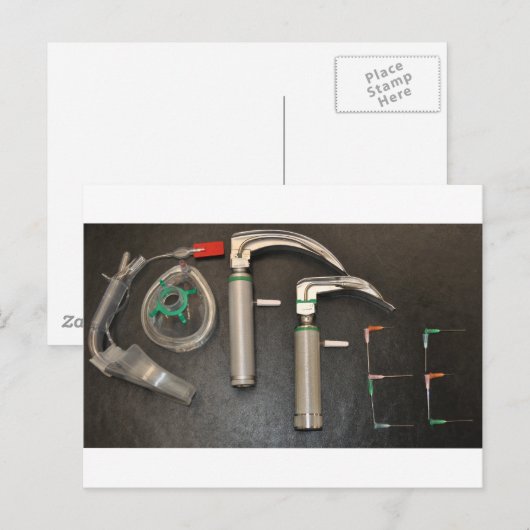 KAFFEE FÜR ANESTHETIKER POSTKARTE (Vorne/Hinten)