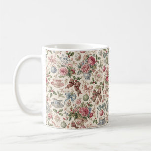 Kaffee für Blumenliebhaber Vintage Rosengarten Ges Kaffeetasse