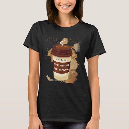 Kaffee für das Leben Kaffee Frauen T-Shirt (Vorderseite)