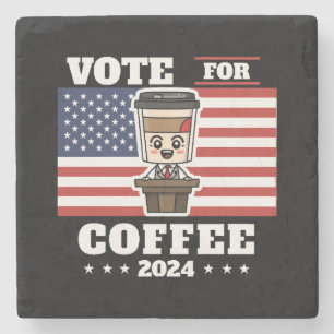Kaffee für den Präsidenten, Abstimmung für Kaffee Steinuntersetzer