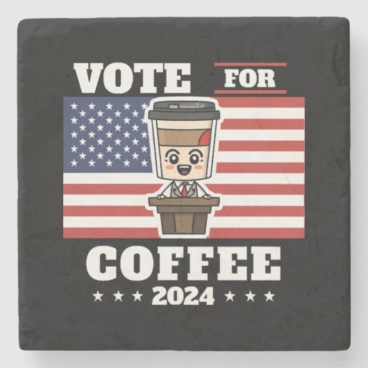 Kaffee für den Präsidenten, Abstimmung für Kaffee Steinuntersetzer (Vorderseite)