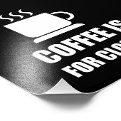 Kaffee für die Verkäufer Funny Fotodruck (Ecke)