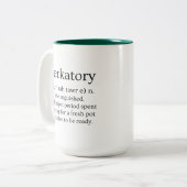 Kaffee für die Zubereitung Zweifarbige Tasse (Vorderseite Links)