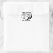 Kaffee für diese Ansicht Runder Aufkleber (Tasche)