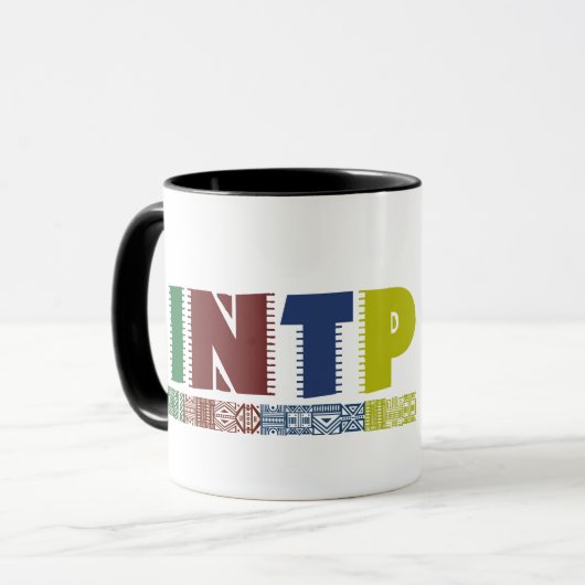 Kaffee für glänzendes INTPs - Myers-Briggs Tasse (Vorderseite Links)