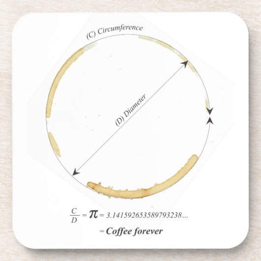 Kaffee für immer Untersetzer (Vorderseite)