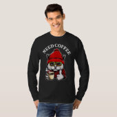 Kaffee für Katzen T-Shirt (Vorne ganz)