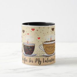 Kaffee für mein Valentin Niedlich Zeichnend Nr. 5 Tasse