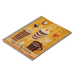 Kaffee für meinen Niedlichen Valentiner Cartoon He Notizblock