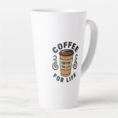 Kaffee fürs Leben - Die Liebe zum Kaffee mit Milchtasse (Rechte Ecke)