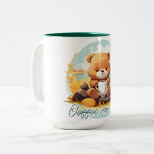 Kaffee fürs Leben Zweifarbige Tasse (Vorderseite Links)